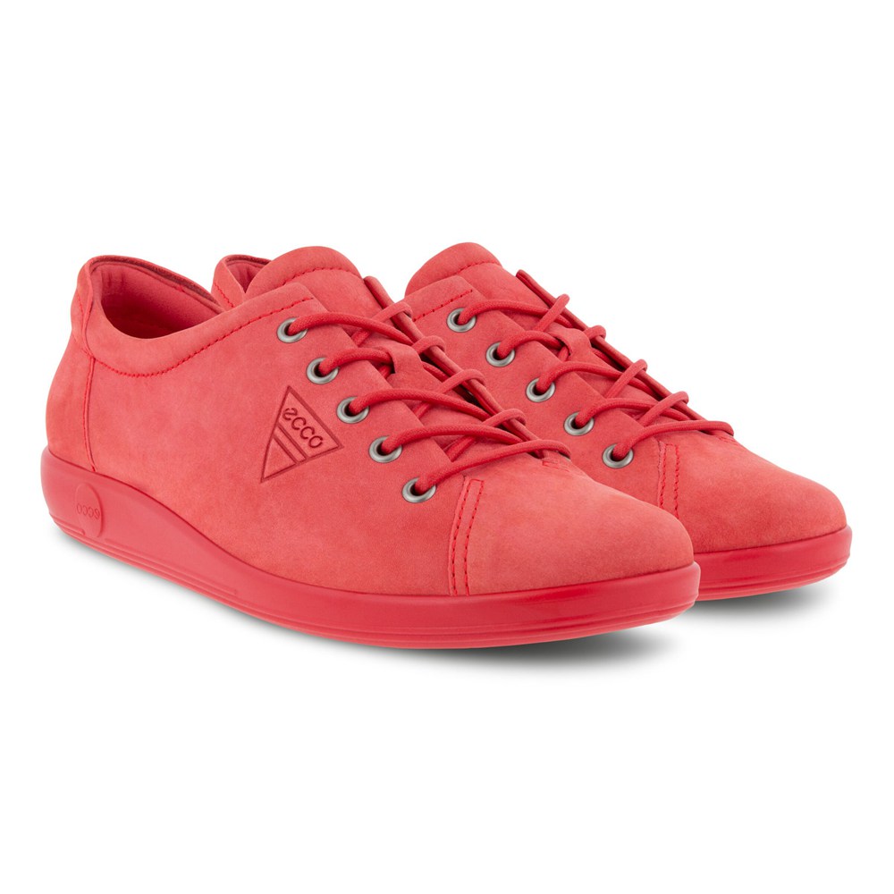 Tenis Mujer - ECCO Soft 2.0 Tie - Rojos - VUM368507